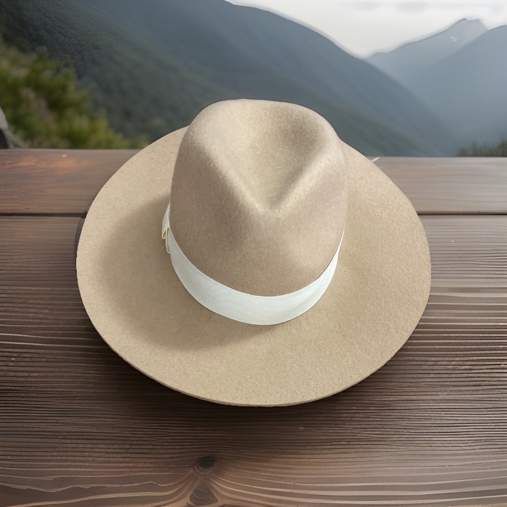 Nordstrom Wool Floppy Hat Tan BOHO Adjustable , Influencer , Unisex , Southwest